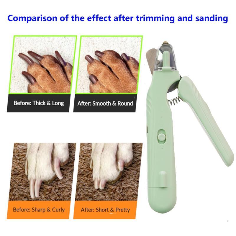 2-in-1 Dog & Cat Nail Clippers and Grinder with Light