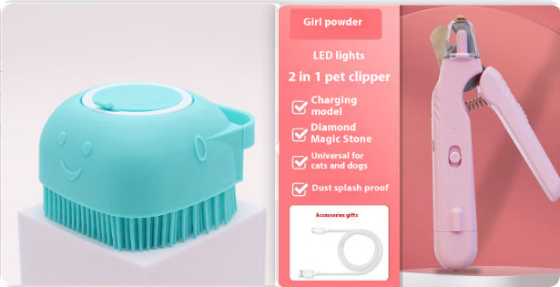 2-in-1 Dog & Cat Nail Clippers and Grinder with Light